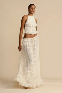 Backless Chiffon Set – Calysta