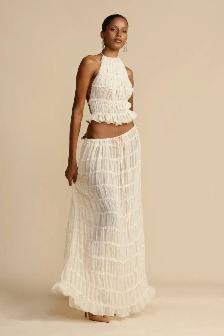 Backless Chiffon Set – Calysta