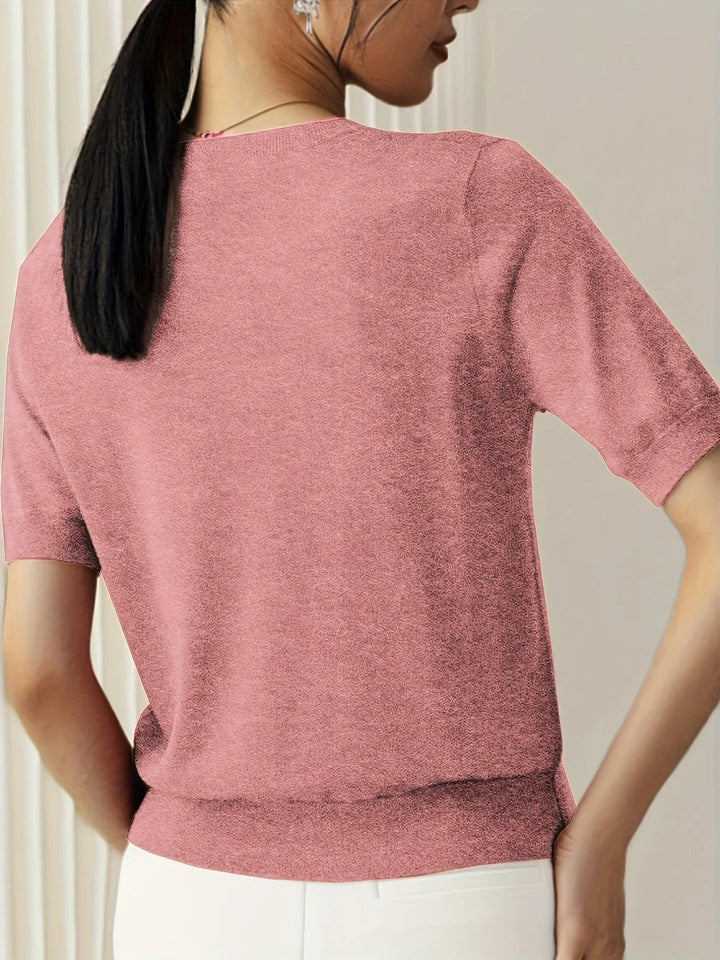 Spring Sweater with Short Sleeves – Mira