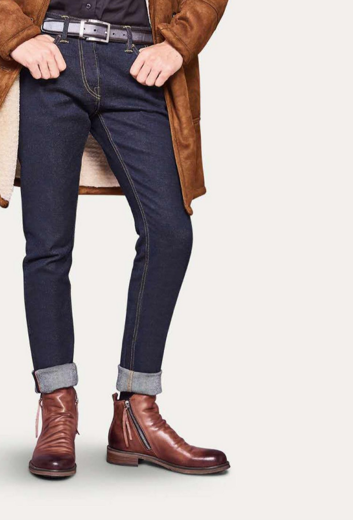 Stylish Leather Men's Boots - Milan