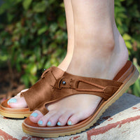 Orthopedic summer sandals with open toe areas – Ziva
