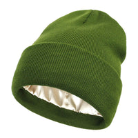 Winter Beanie with Silk Lining - Noor
