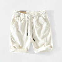 Zomer heren katoenen shorts met trekkoord – Leon