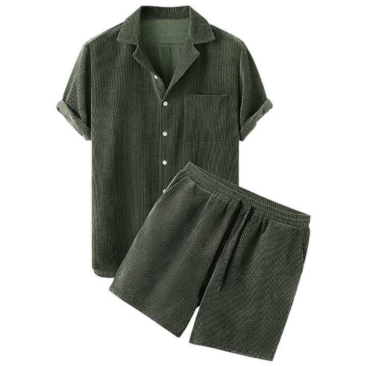 Two-piece men's velour summer set – Fabio