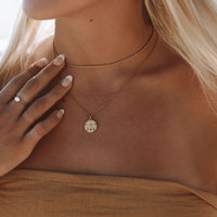 Necklace with Sand Dollar Pendant - Marisol
