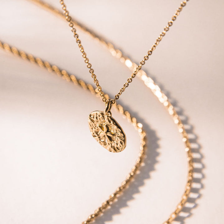 Necklace with Sand Dollar Pendant - Marisol