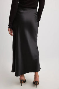 Satin Skirt with High Waist – Elena