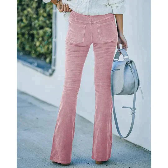 Flared Damesbroek met Stretch – Noelle