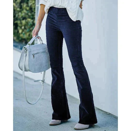 Flared Damesbroek met Stretch – Noelle