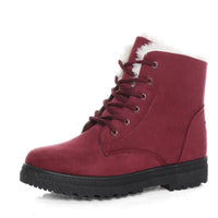 Warm Lined Women's Winter Boots with Laces - Eliza Fur Boot