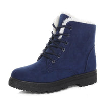Warm Lined Women's Winter Boots with Laces - Eliza Fur Boot