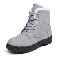 Warm Lined Women's Winter Boots with Laces - Eliza Fur Boot