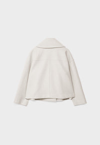 Short Autumn Coat in Double-Breasted Style – Clara