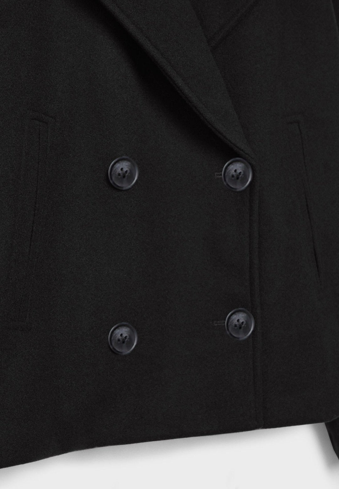 Short Autumn Coat in Double-Breasted Style – Clara
