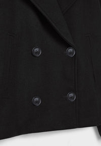 Short Autumn Coat in Double-Breasted Style – Clara