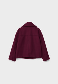 Short Autumn Coat in Double-Breasted Style – Clara