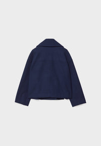 Short Autumn Coat in Double-Breasted Style – Clara