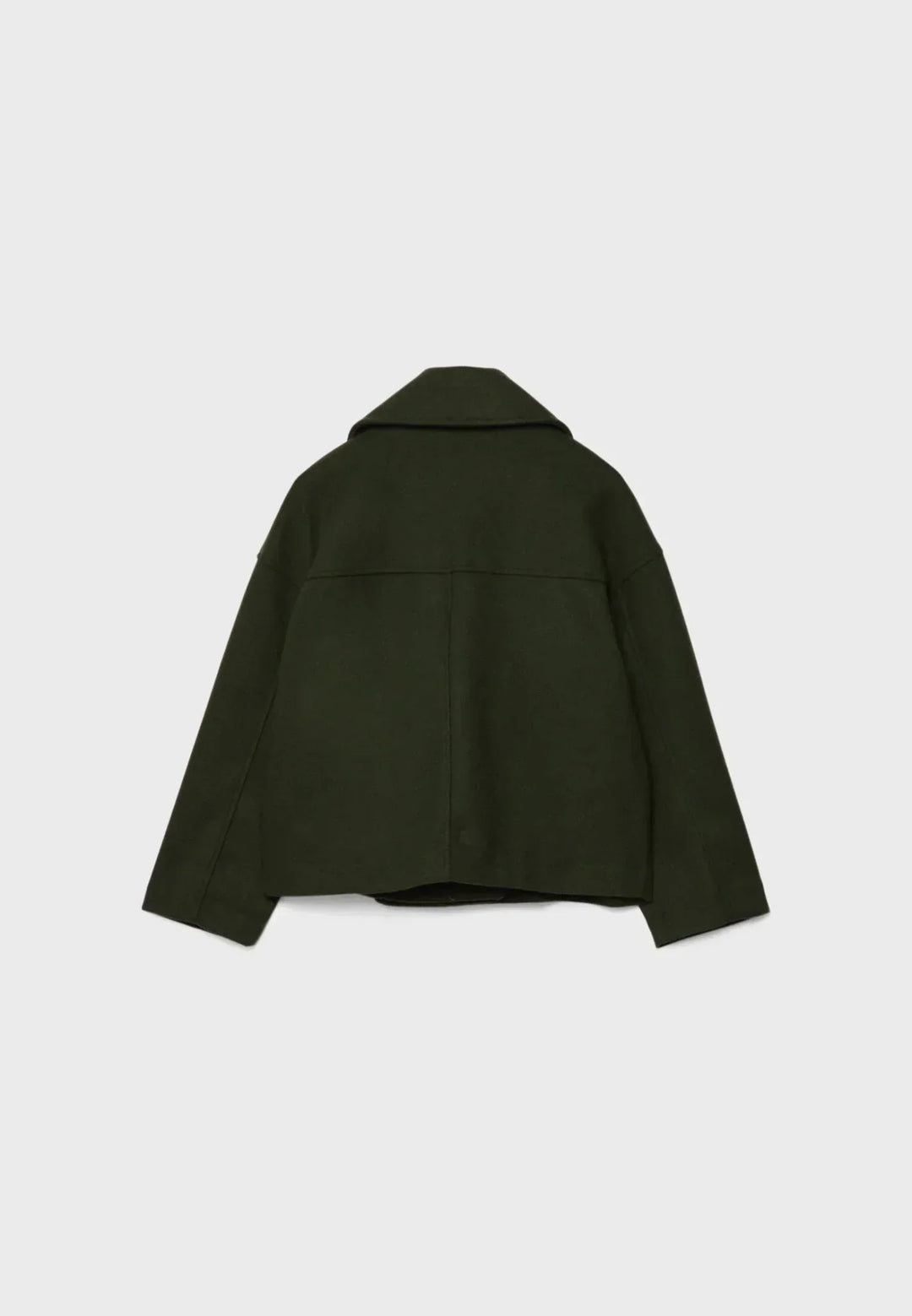Short Autumn Coat in Double-Breasted Style – Clara