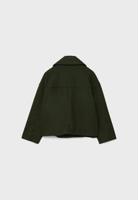 Short Autumn Coat in Double-Breasted Style – Clara
