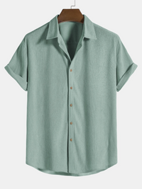 Stijlvolle heren zomer-set met shirt en corduroy shorts - SommerKern