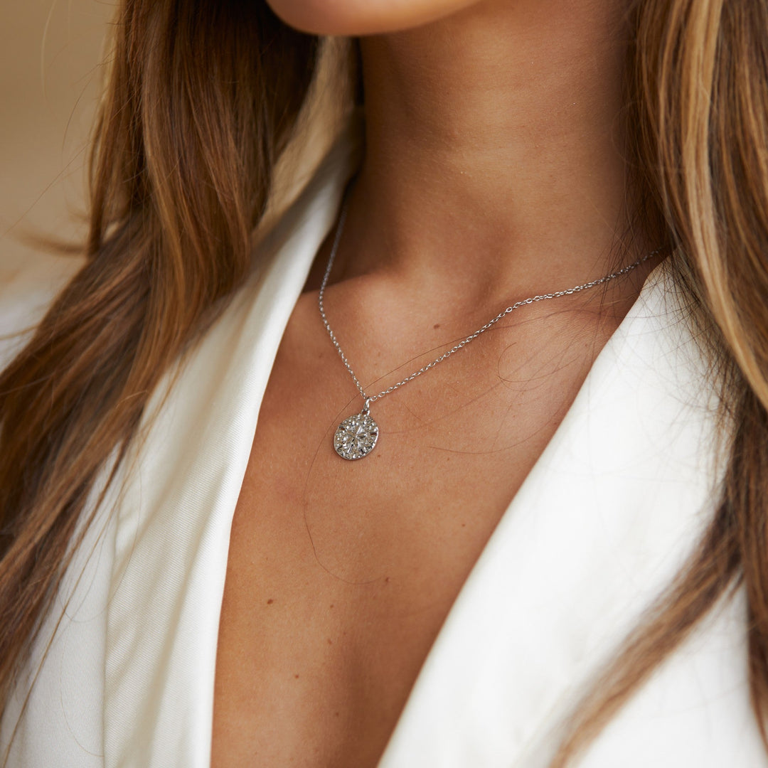 Necklace with Sand Dollar Pendant - Marisol