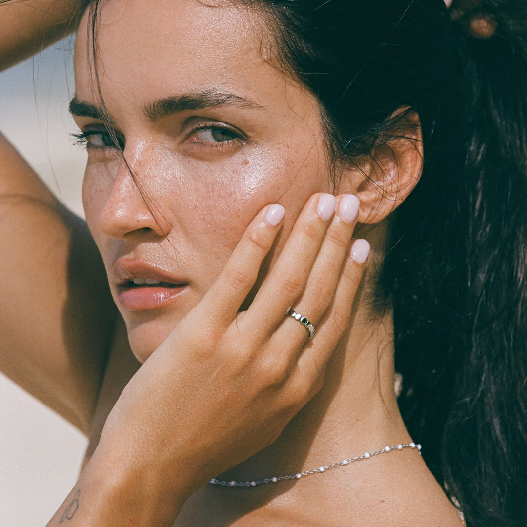 Stylish Beaded Ring - Elina
