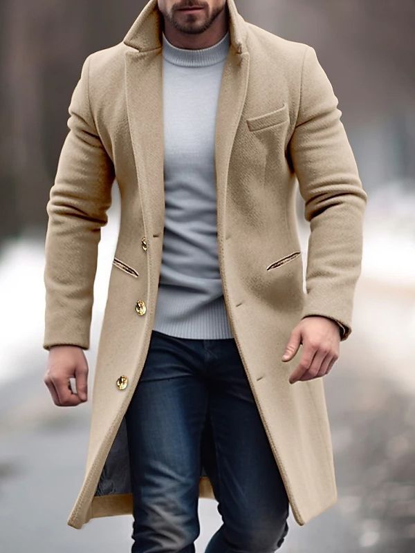 Men's Wool-Blend Jacket for Autumn & Winter – Adrian