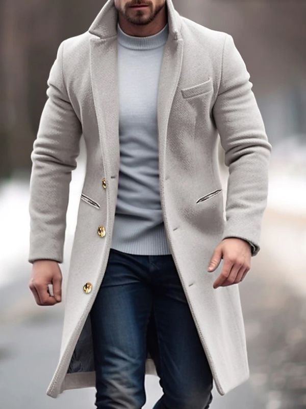 Men's Wool-Blend Jacket for Autumn & Winter – Adrian