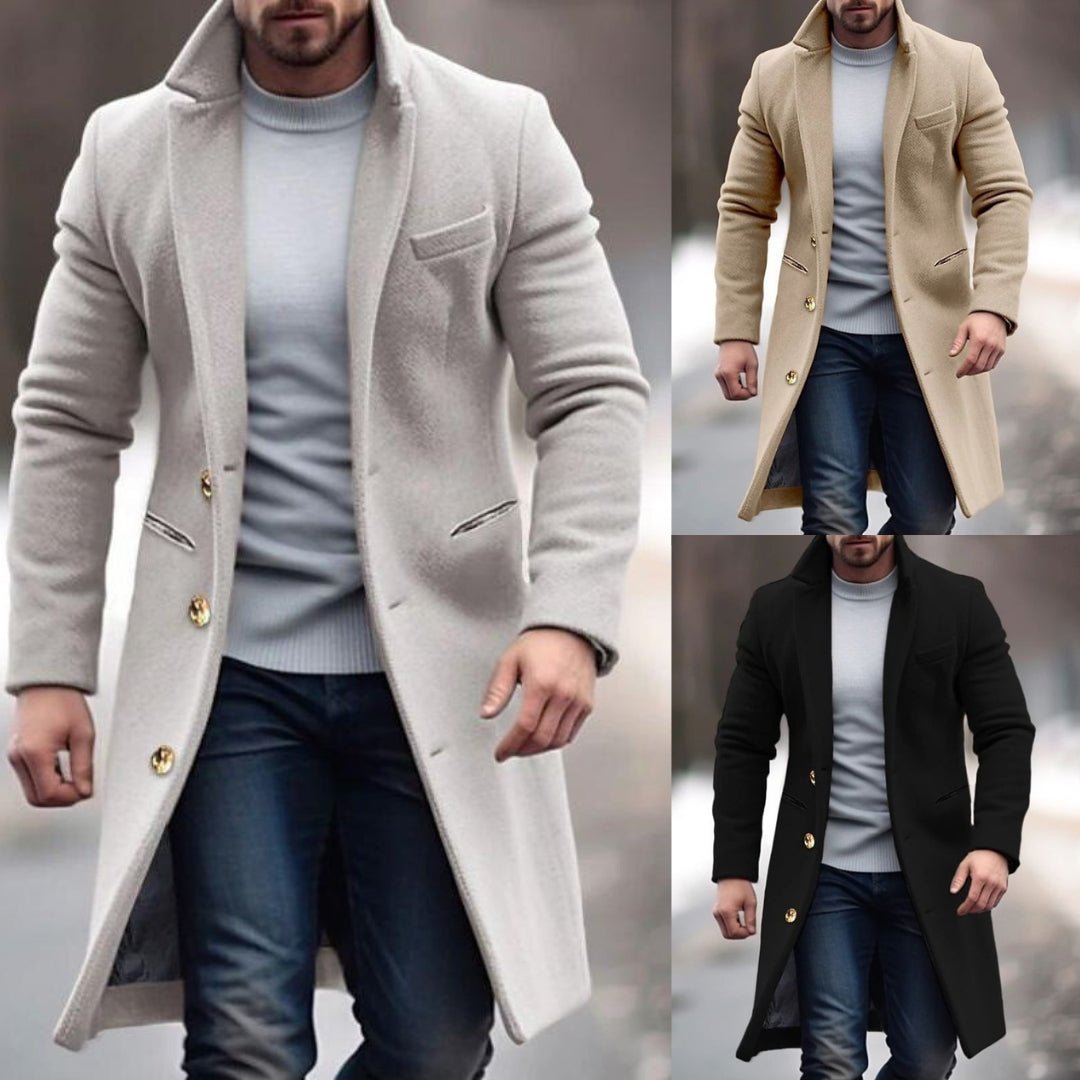 Men's Wool-Blend Jacket for Autumn & Winter – Adrian