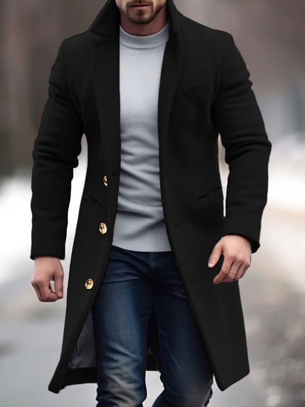 Men's Wool-Blend Jacket for Autumn & Winter – Adrian