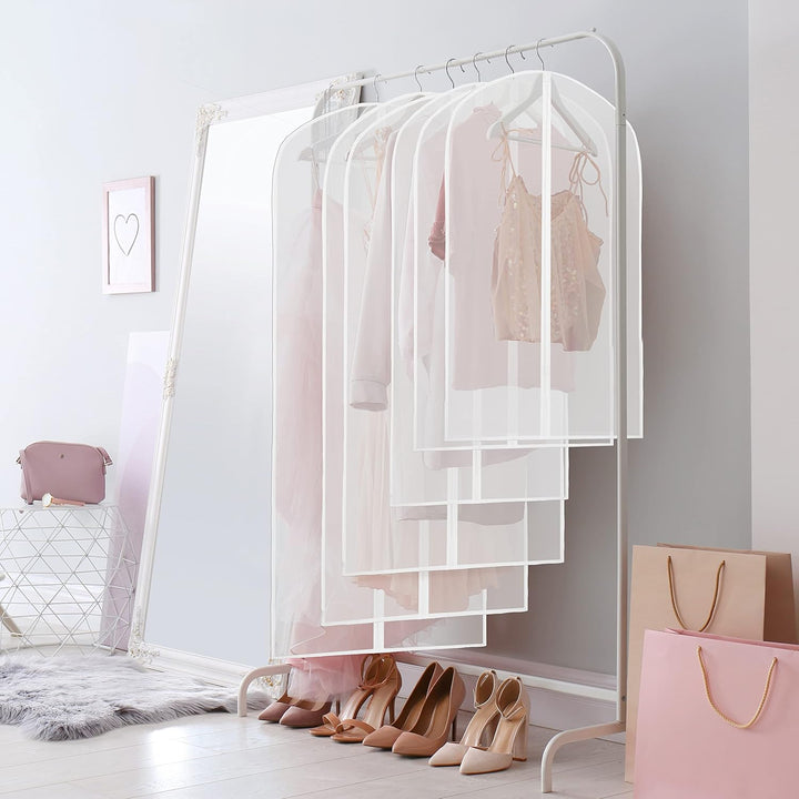 Transparent Full-Length Garment Covers – 10-Pack Storage Bags for Suits and Dresses