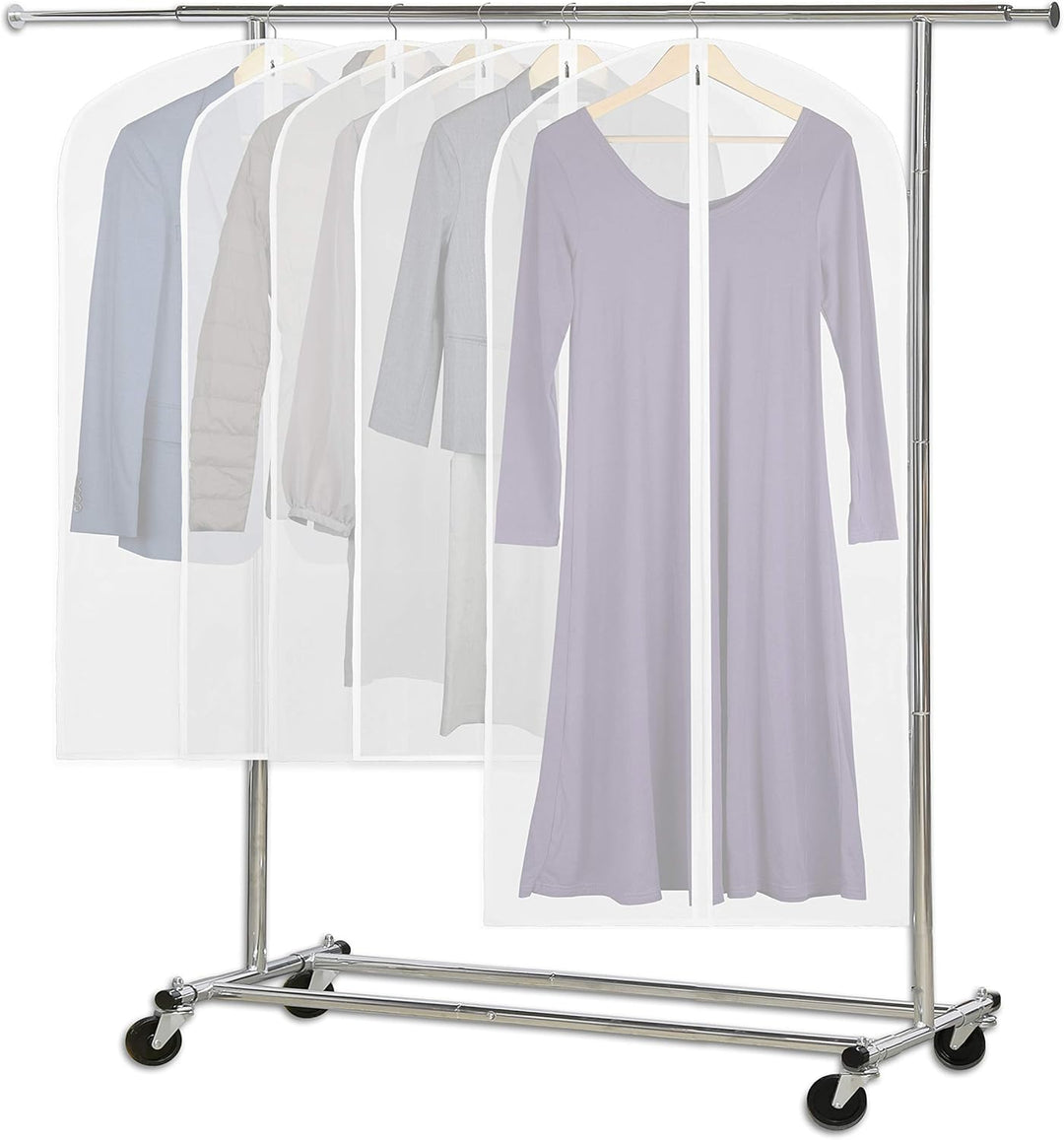 Transparent Full-Length Garment Covers – 10-Pack Storage Bags for Suits and Dresses