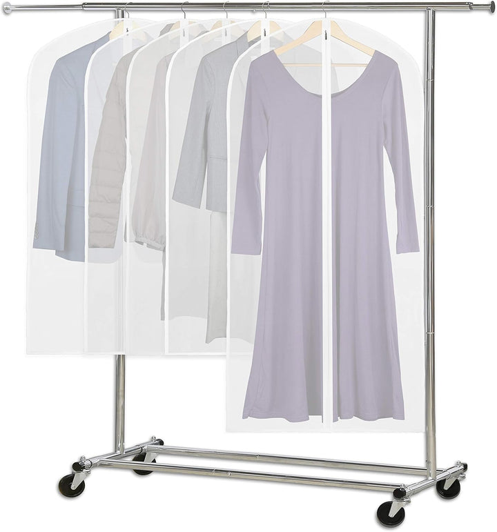 Transparent Full-Length Garment Covers – 10-Pack Storage Bags for Suits and Dresses