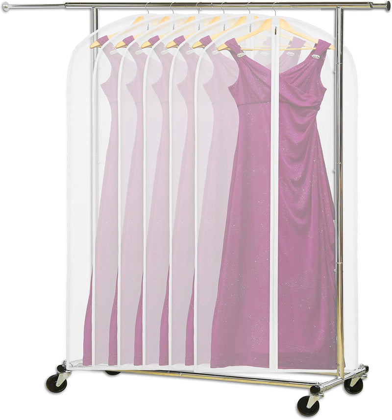 Transparent Full-Length Garment Covers – 10-Pack Storage Bags for Suits and Dresses