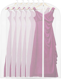 Transparent Full-Length Garment Covers – 10-Pack Storage Bags for Suits and Dresses