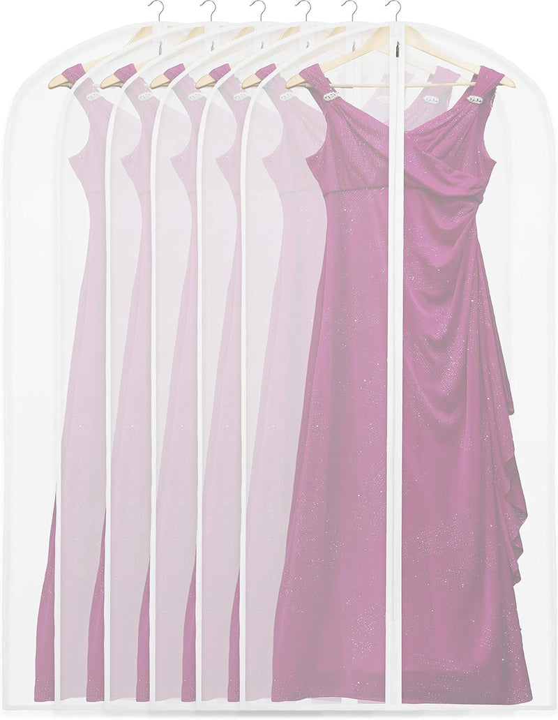 Transparent Full-Length Garment Covers – 10-Pack Storage Bags for Suits and Dresses