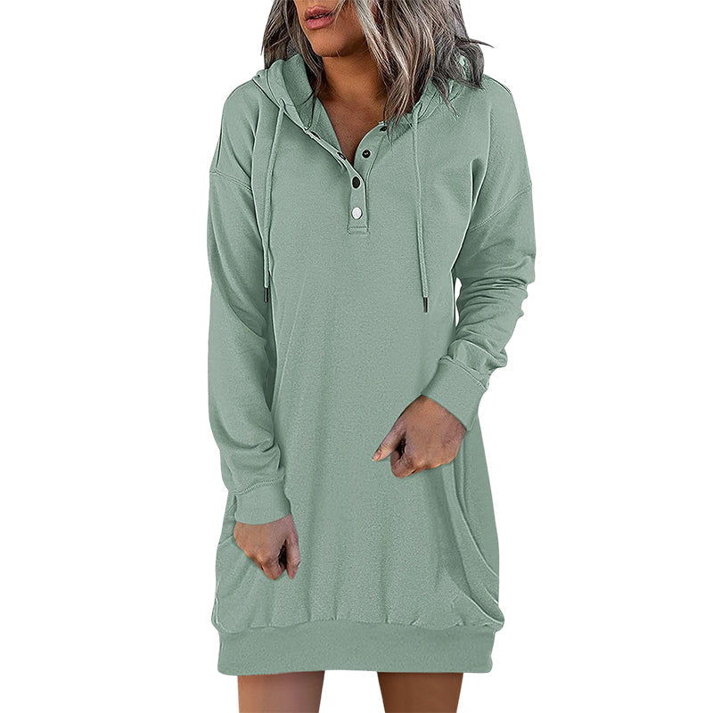 Minimalist Long Women's Hoodie – Valeria