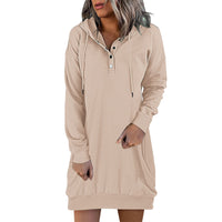 Minimalist Long Women's Hoodie – Valeria
