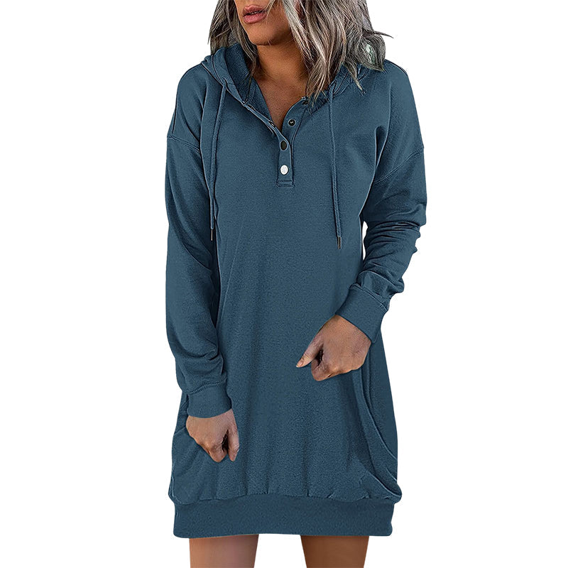 Minimalist Long Women's Hoodie – Valeria