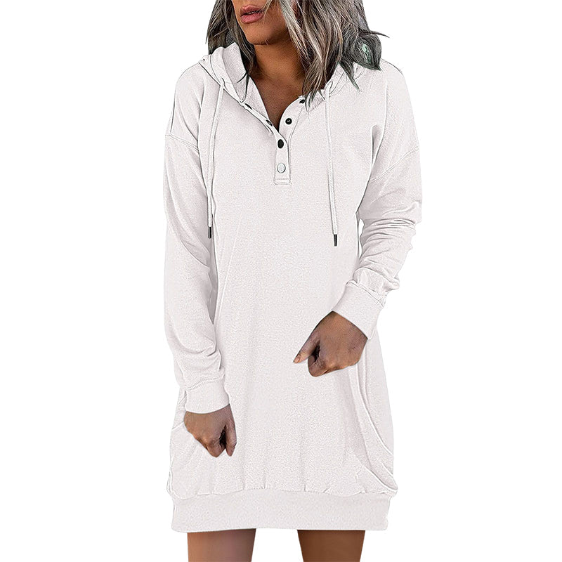 Minimalist Long Women's Hoodie – Valeria