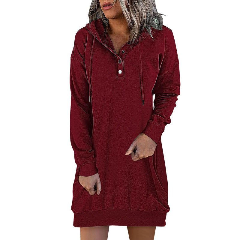Minimalist Long Women's Hoodie – Valeria