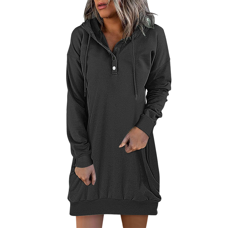 Minimalist Long Women's Hoodie – Valeria