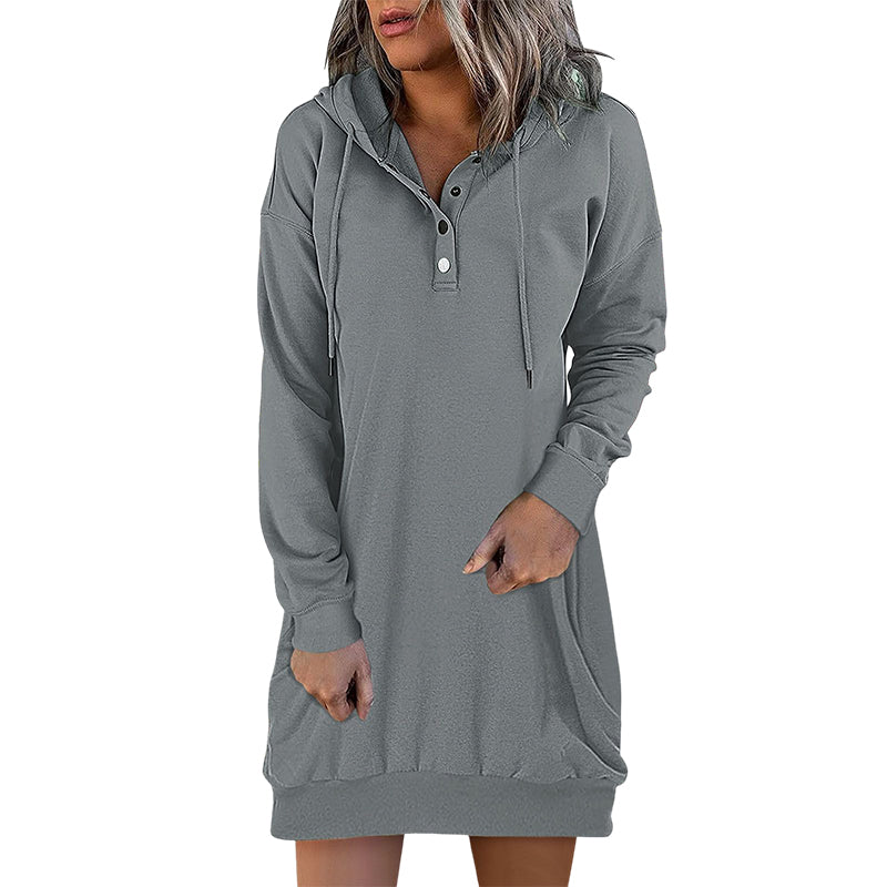Minimalist Long Women's Hoodie – Valeria