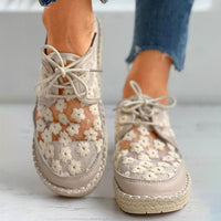 Embroidered Floral Shoes with Supportive Footbed – Lucine