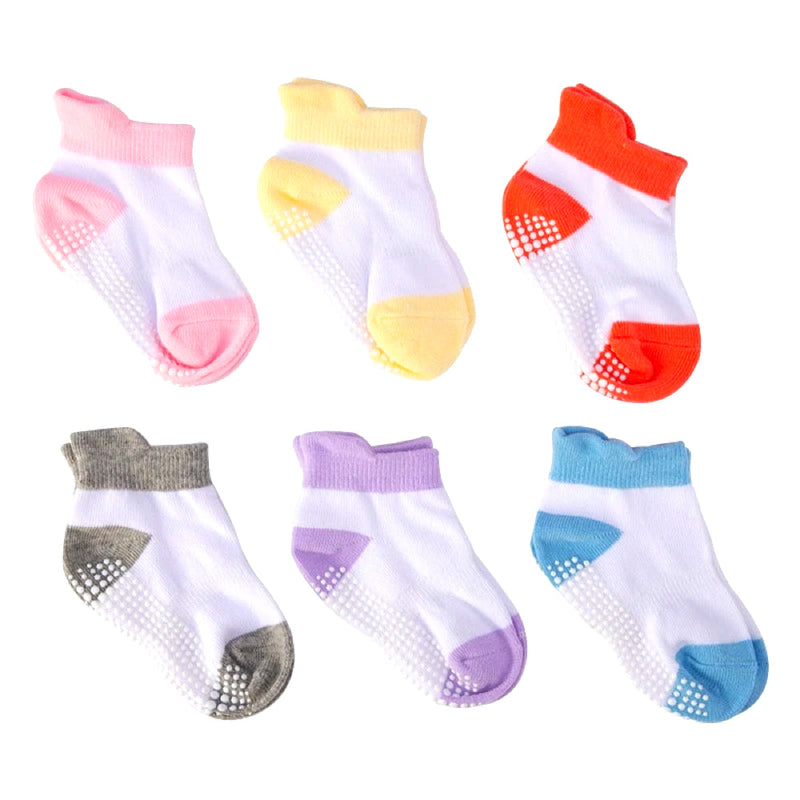 6 Pairs of Non-Slip Baby Socks – Finn