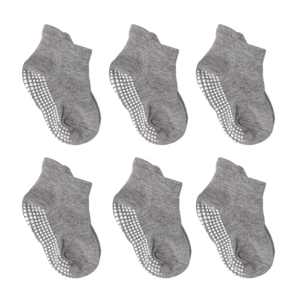 6 Pairs of Non-Slip Baby Socks – Finn