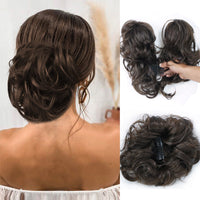 Messy Clip-in Bun with Side Clip – Elina