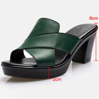 Fashionable Platform Sandals with Block Heel - Valeria