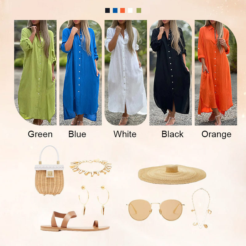 Light polo shirt dress for women – Marlene