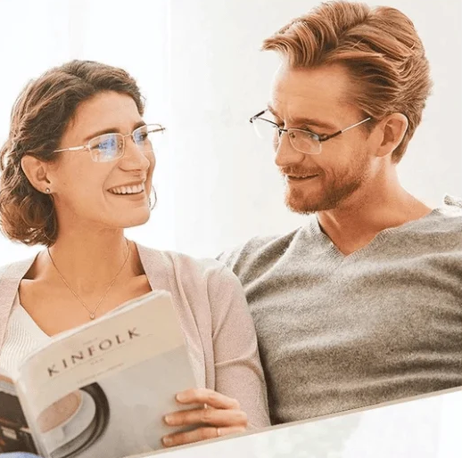 Multifocal Anti-Blue Light Reading Glasses - VisionPlus